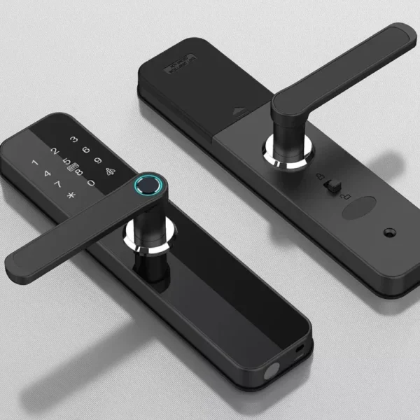 Fechadura Eletrônica Digital Com Biometria Senha Wi-fi Chave - Imagem 2