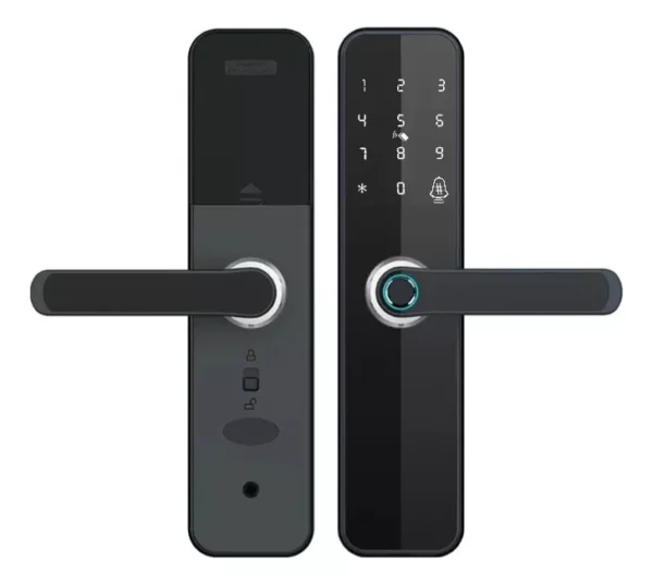Fechadura Eletrônica Digital Com Biometria Senha Wi-fi Chave - Imagem 9