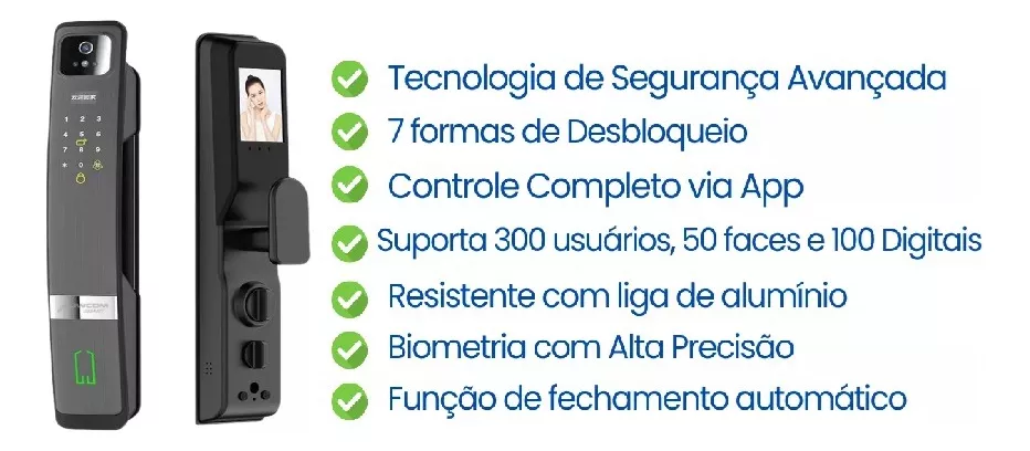 Fechadura Inteligente Com Reconhecimento Facial 3d Wi-fi Tag - Imagem 9