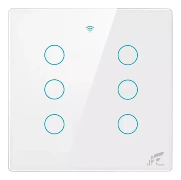 Interruptor Inteligente 6 Teclas Wifi Smart Touch Alexa