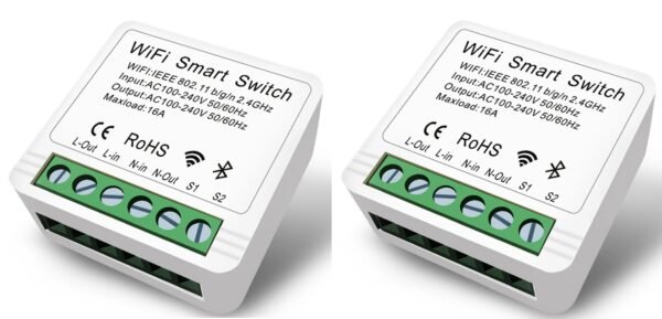 Smart Switch Mini Interruptor Inteligente Wi-fi Kit 2 Peças