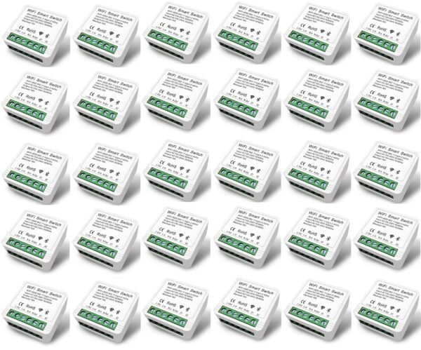 Smart Switch Mini Interruptor Inteligente Wi-fi Kit 30 Peças