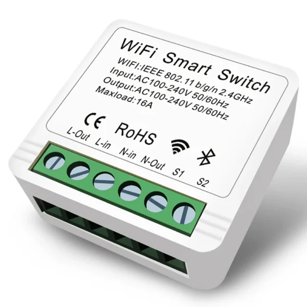 Smart Switch Mini Interruptor Inteligente Wi-fi Módulo 16A - Image 2