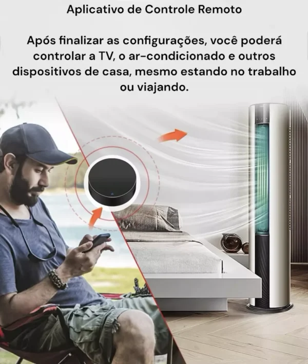 Controle Inteligente Wifi Ir Rf S11 Universal Tuya Smartlife - Imagem 4