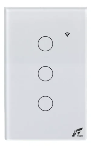 Interruptor Inteligente Wi-fi + Rf 3 Botões Touch Tuya Alexa