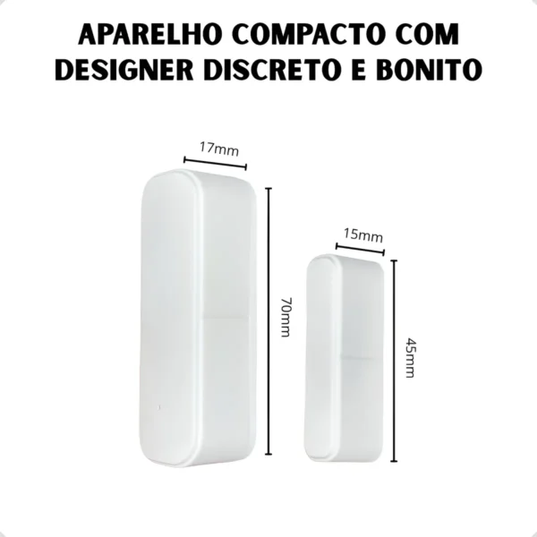 Sensor De Porta E Janela Tuya Wi-fi P/ Alexa E Google - Imagem 2